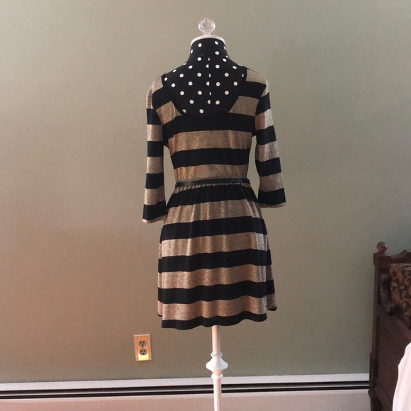 NWT Speechless Black and Gold striped dress. - Picture 2 of 2